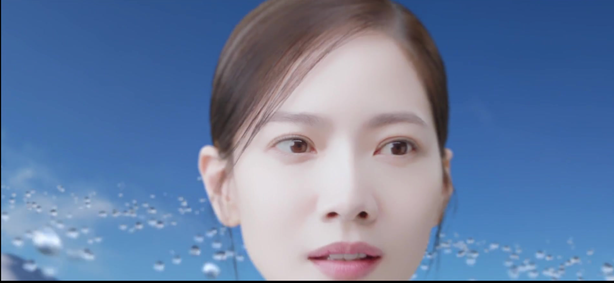 Bausch + Lomb — Chiao Chiao close-up in blue water