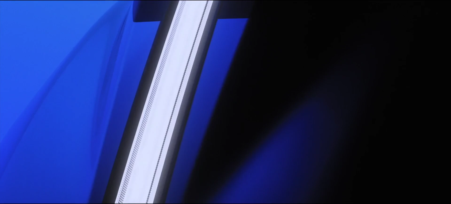 Linework resolves into the PULSE chassis before entering a tunnel of moving light.