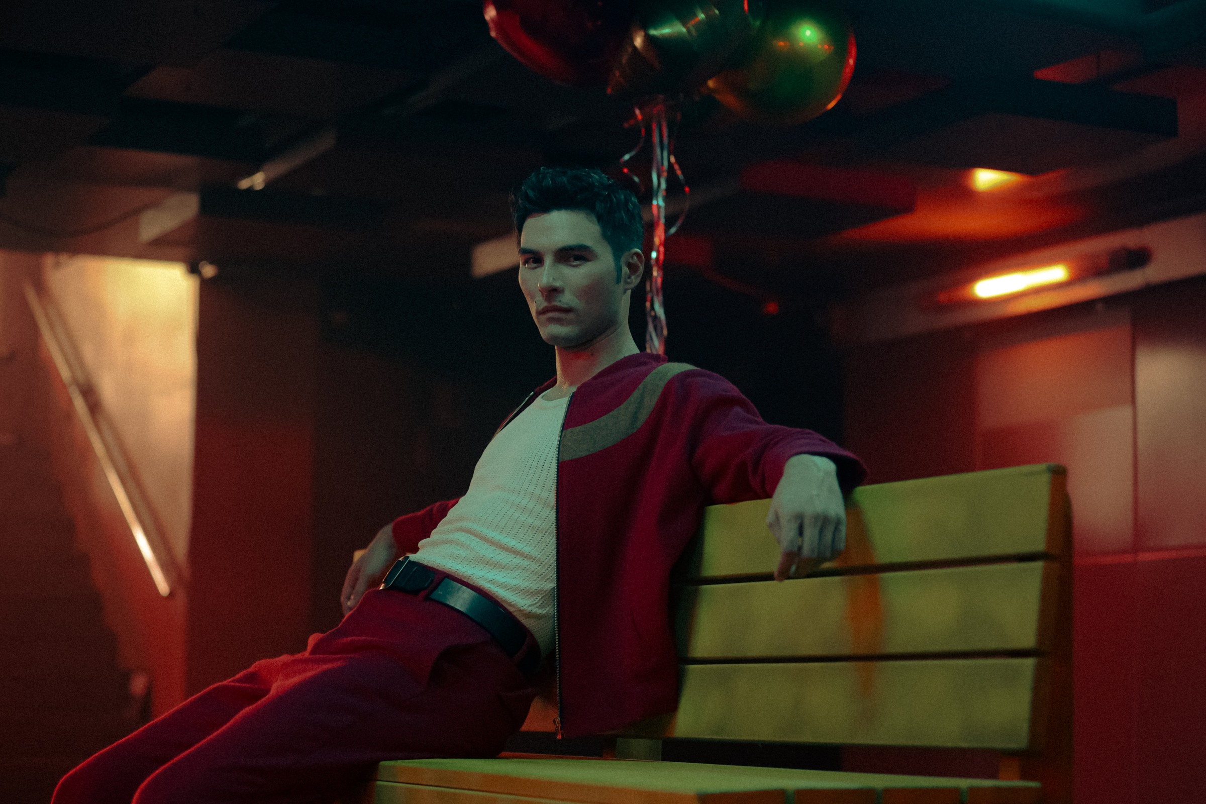 Rhydian Vaughan — Soaking in Divine — Portrait in red